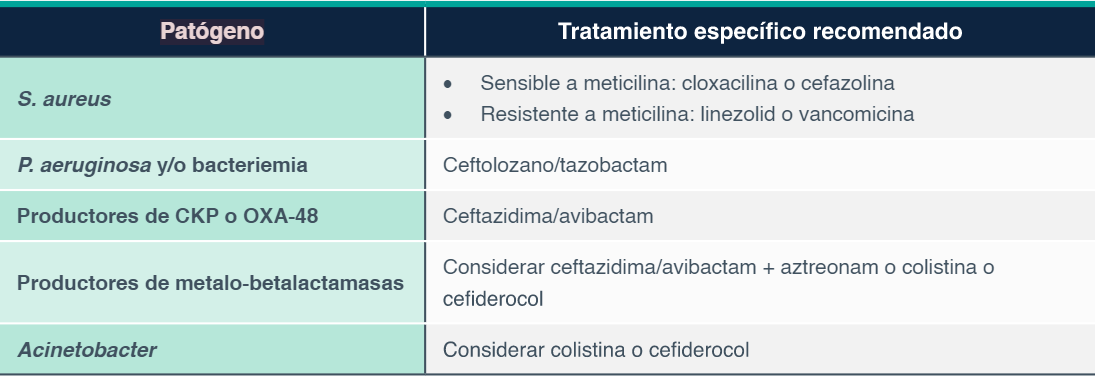 Tratamiento específico de la neumonía nosocomial en la UCI